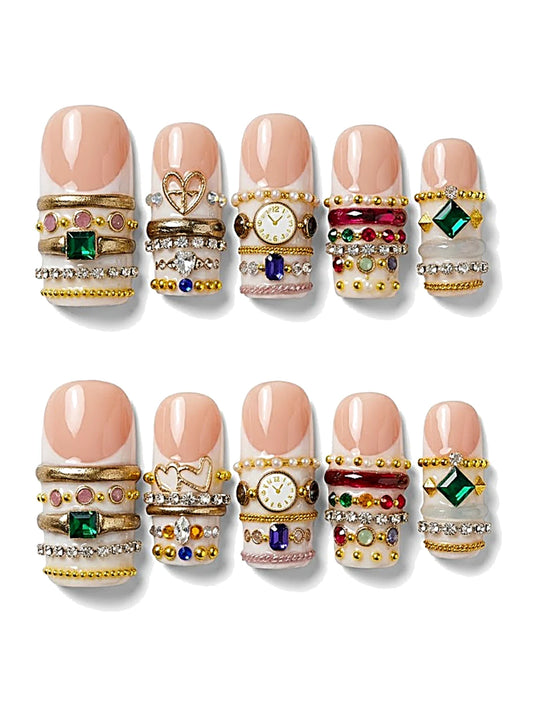 Bijou press-on nails set