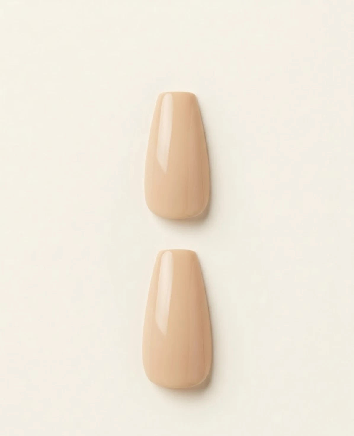 Coffin nail shape, medium and long lengths