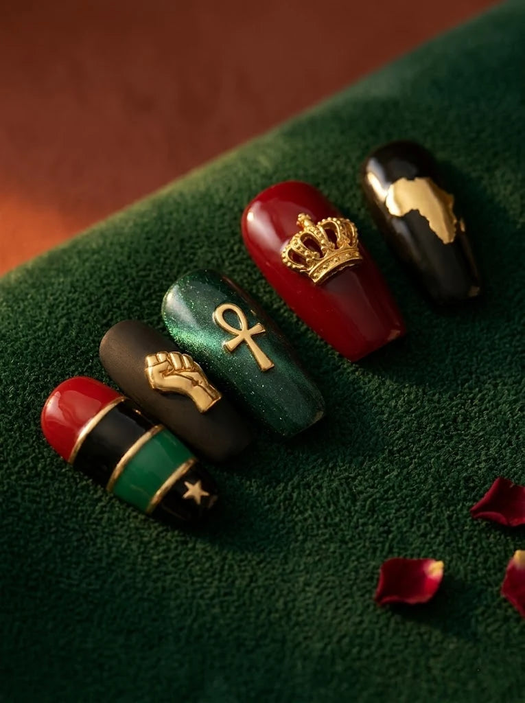Diaspora Throne Press-On Nails - closeup2