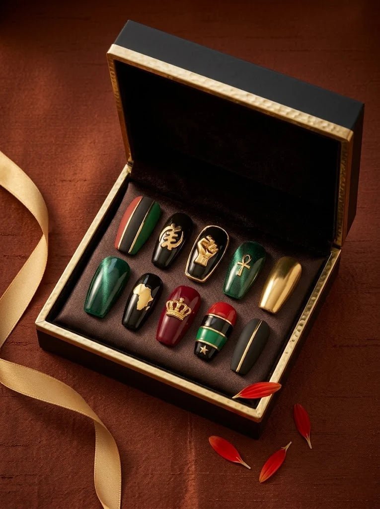 Diaspora Throne Press-On Nails - box
