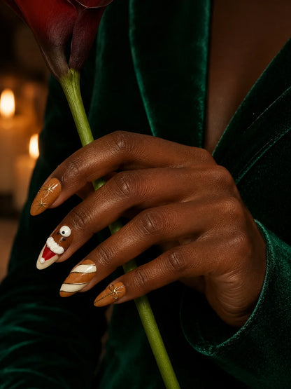 Cocoa Claus Santa Press-On Nails - life1