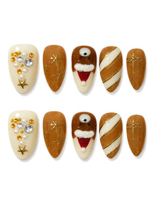 Cocoa Claus Santa Press-On Nails
