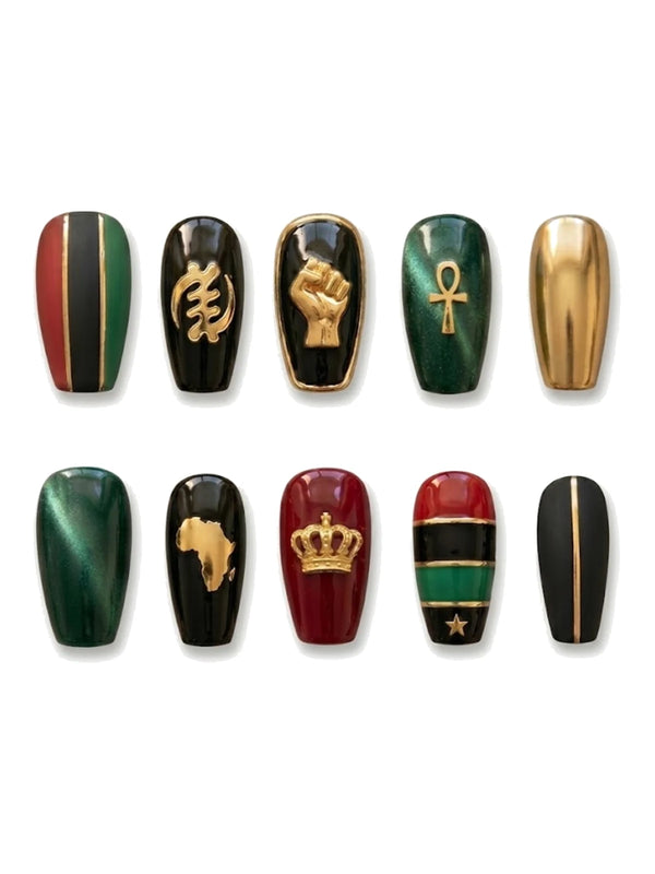 Diaspora Throne press-on nails set