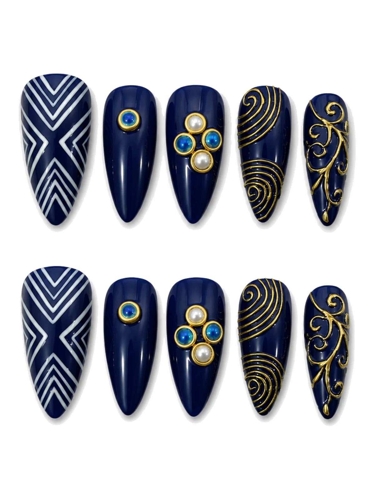 Filigree Voyage press-on nails set