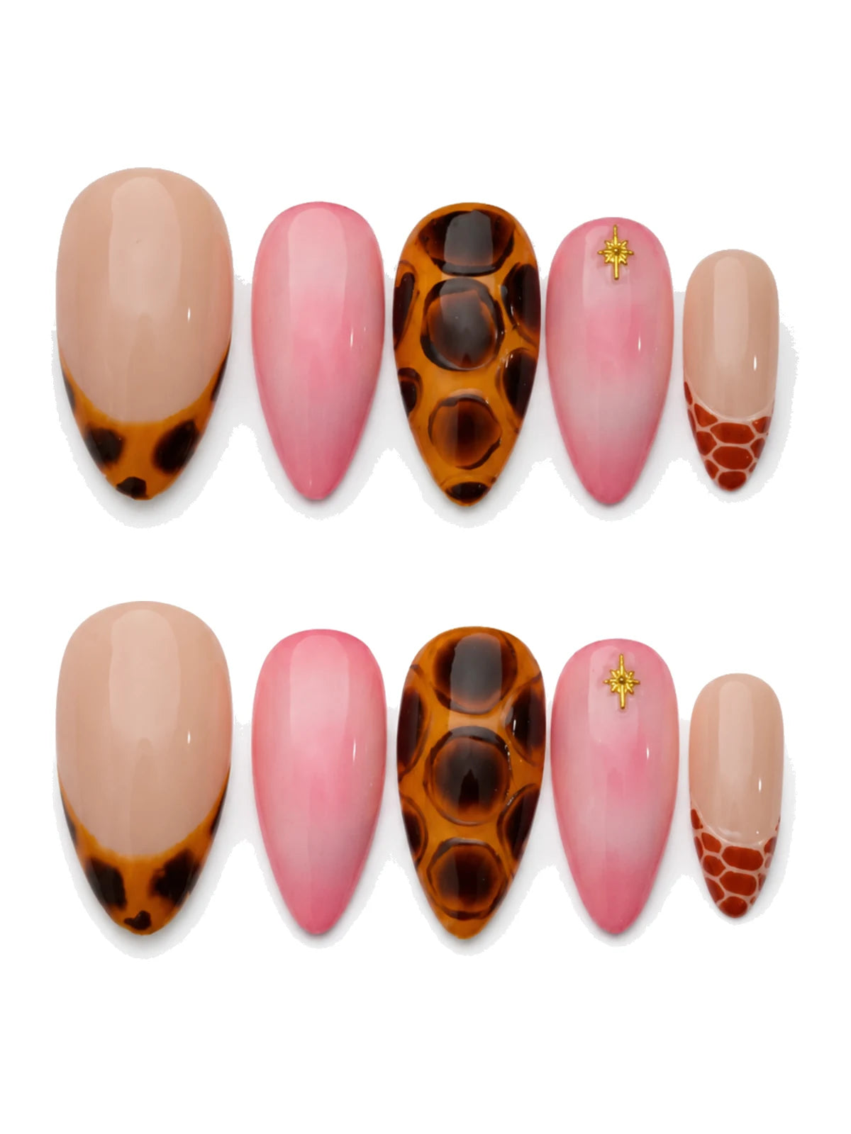 Jelly Tortoise press-on nails set