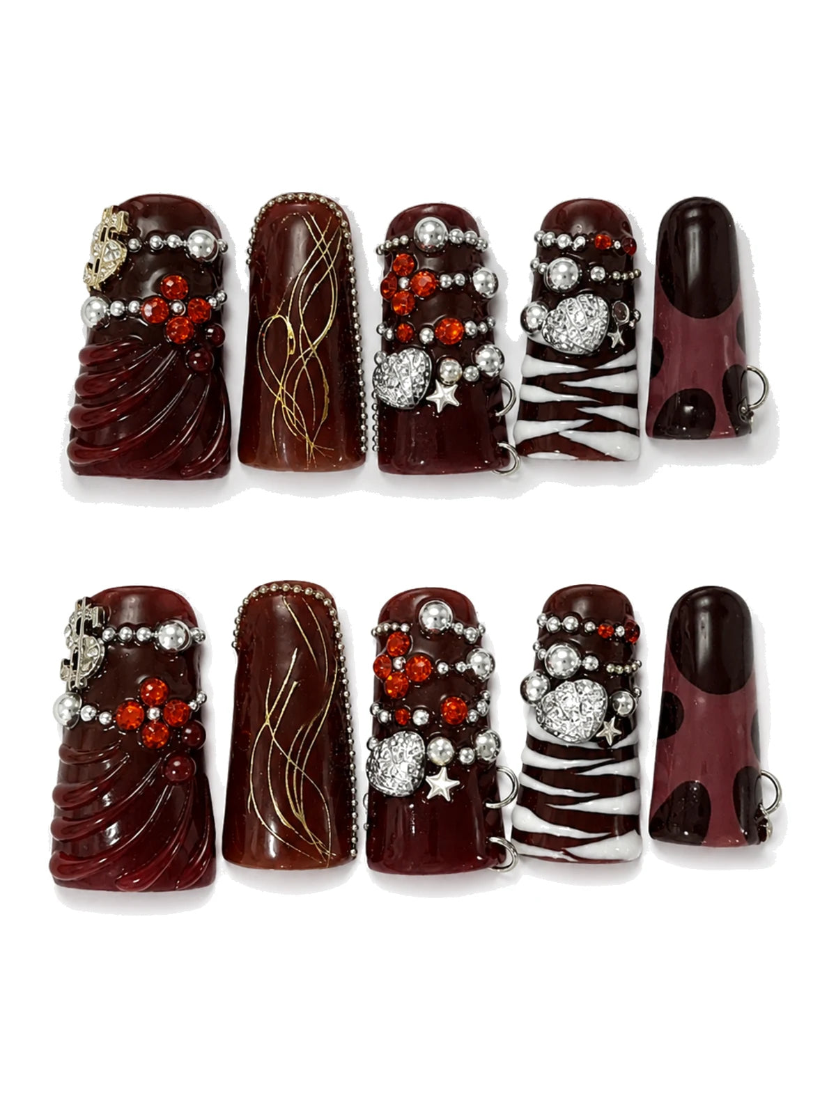 Money Moves press-on nails set