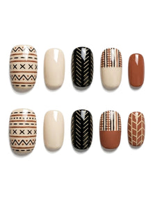Mudcloth Memory Press-On Nails