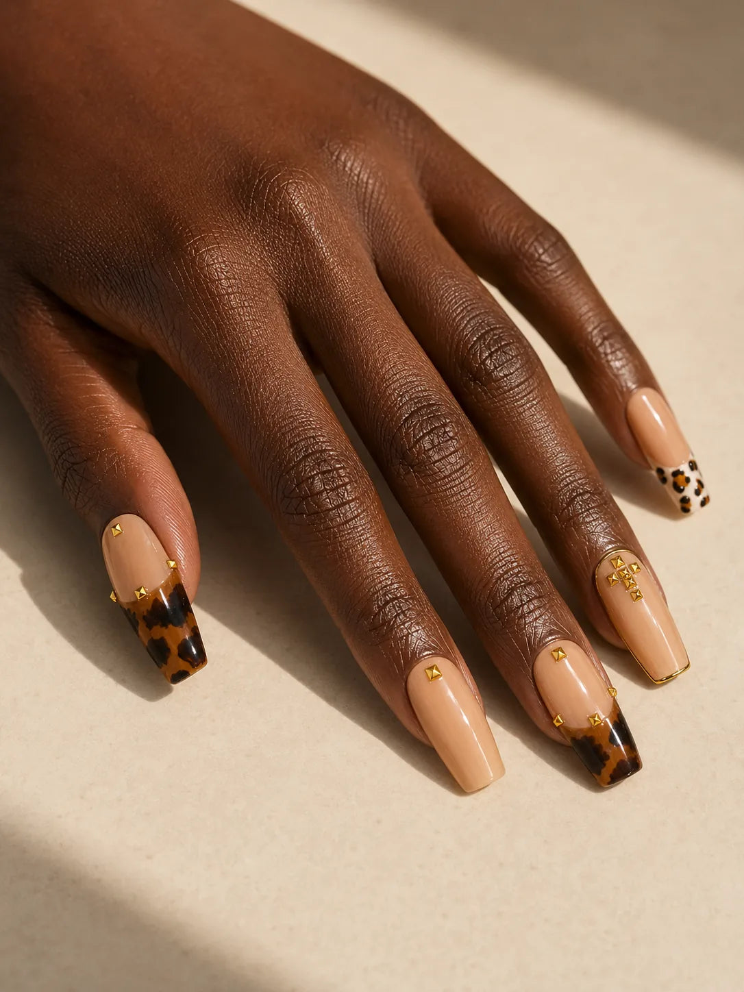 Quiet Wild Leopard Press-On Nails - hand1