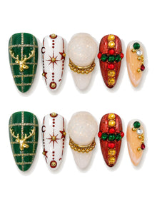 Reindeer Royale Snow Globe Press-On Nails
