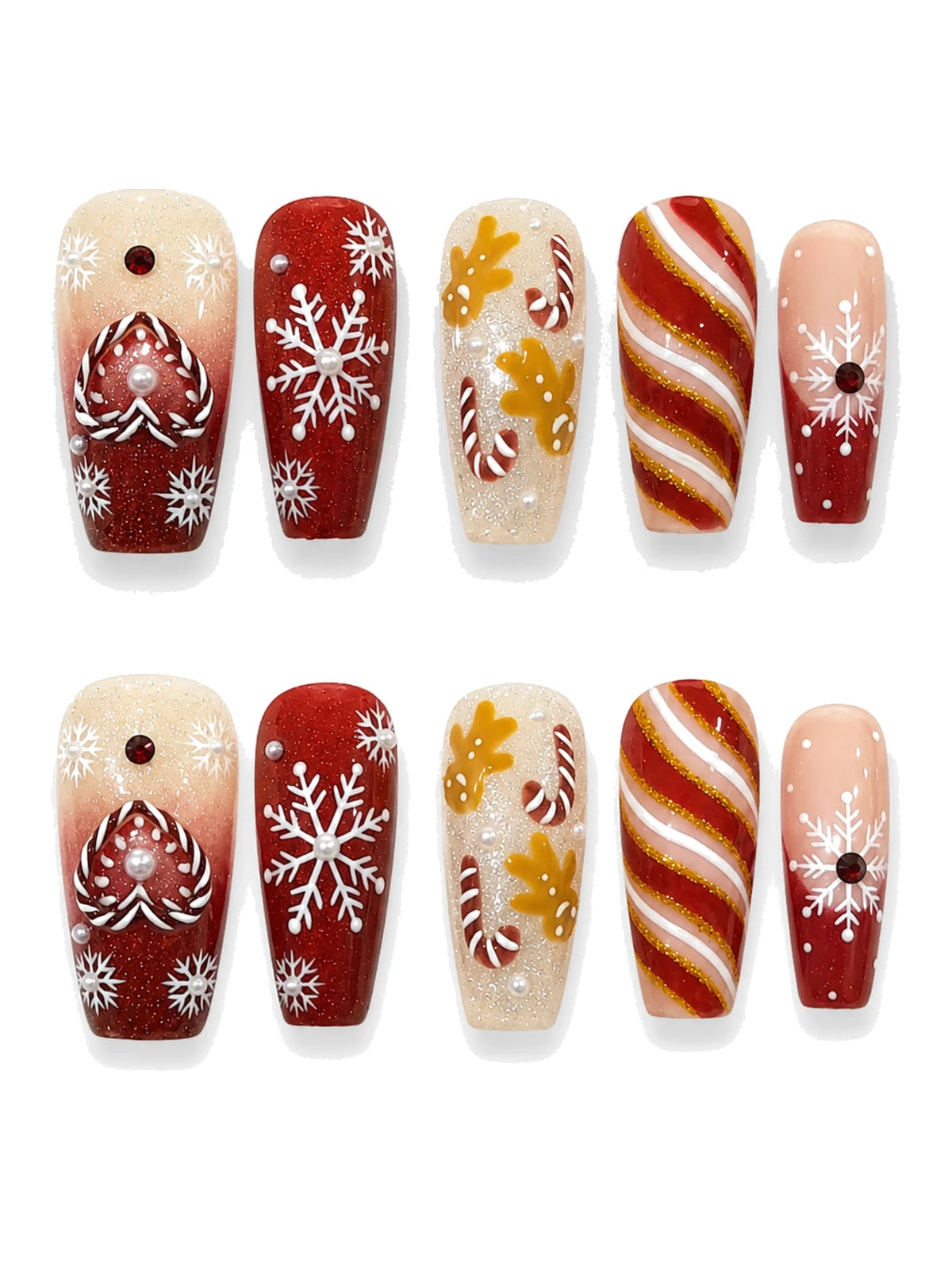 Sugar Frost press-on nails set