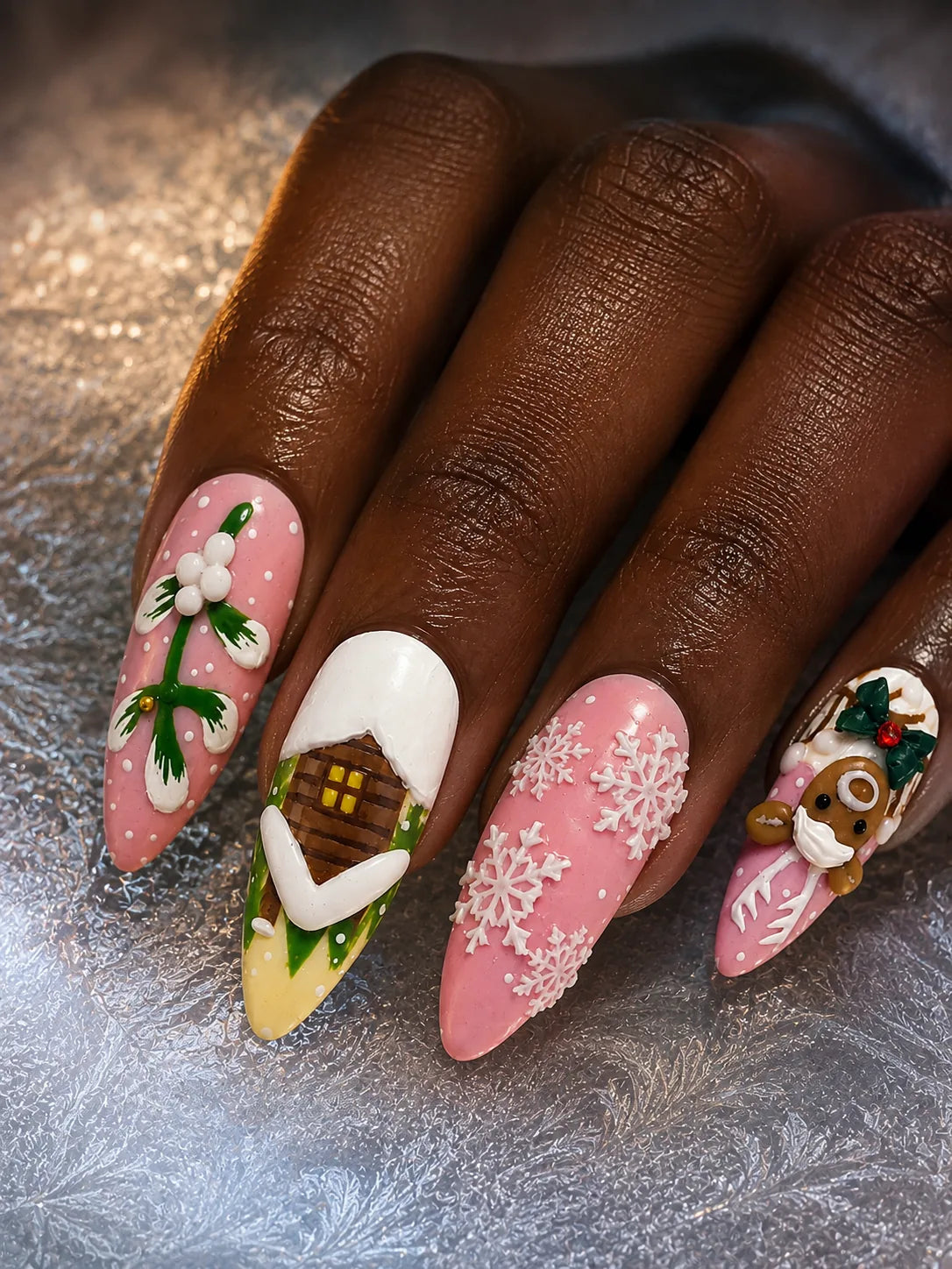 Winter Wonderland Sweets Press-On Nails - hand2