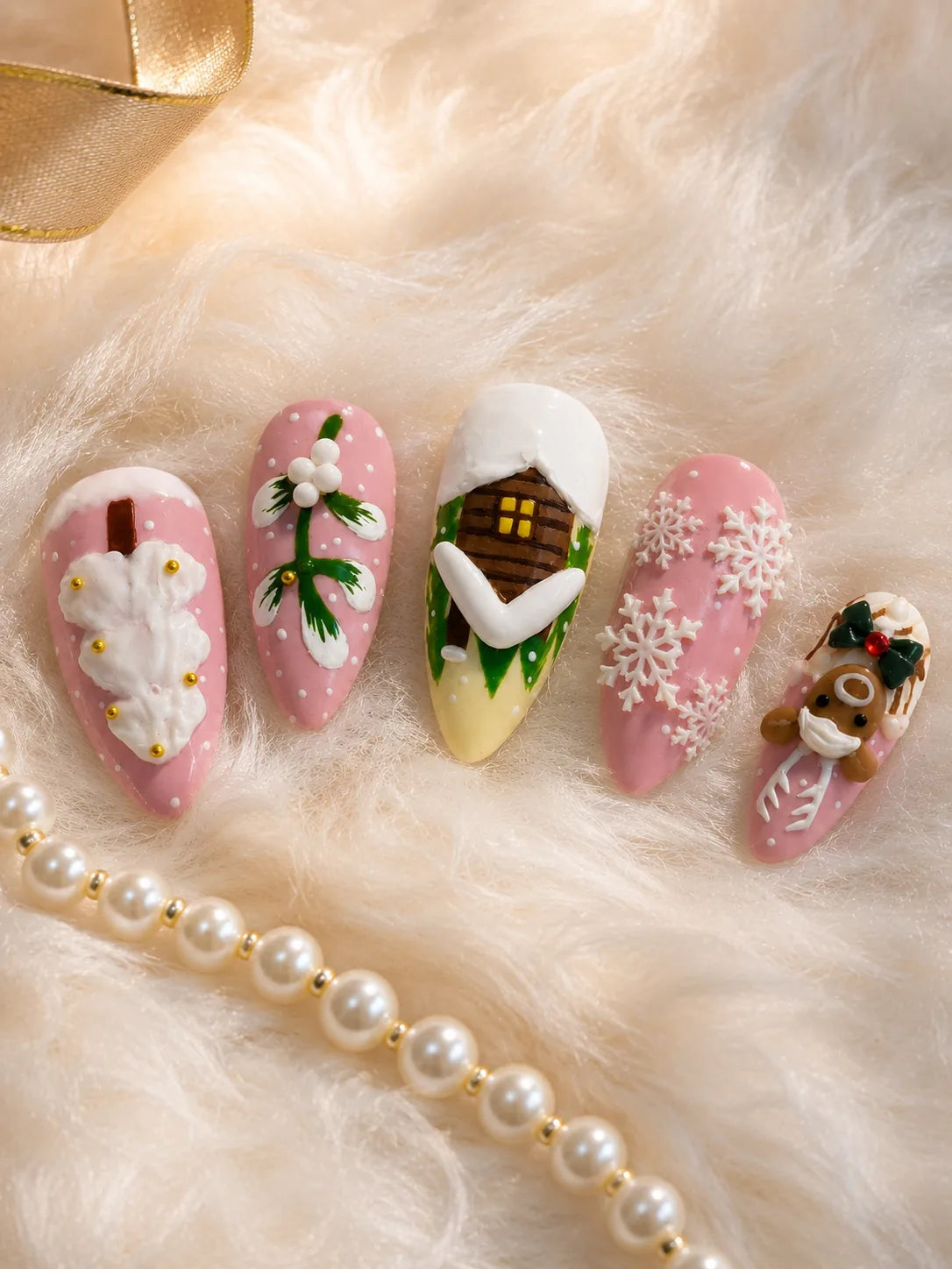 Winter Wonderland Sweets Press-On Nails - closeup2