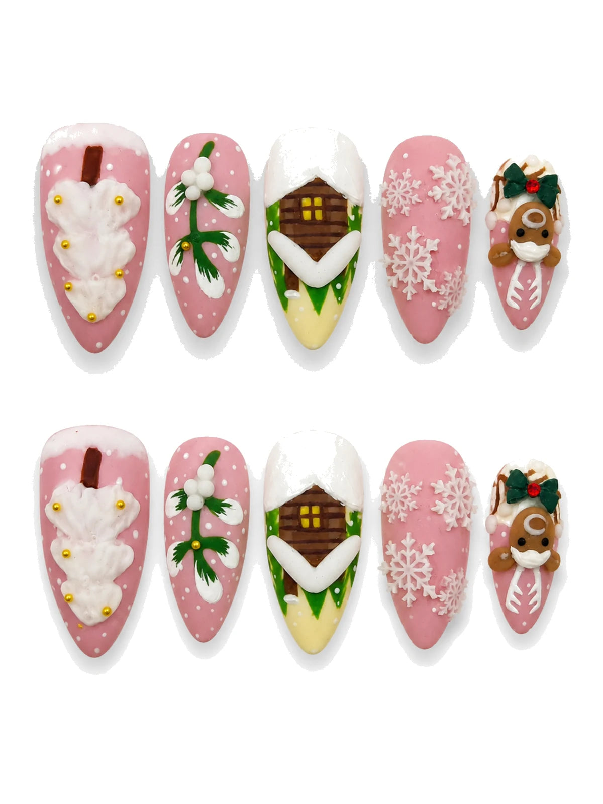 Winter Wonderland Sweets press-on nails set