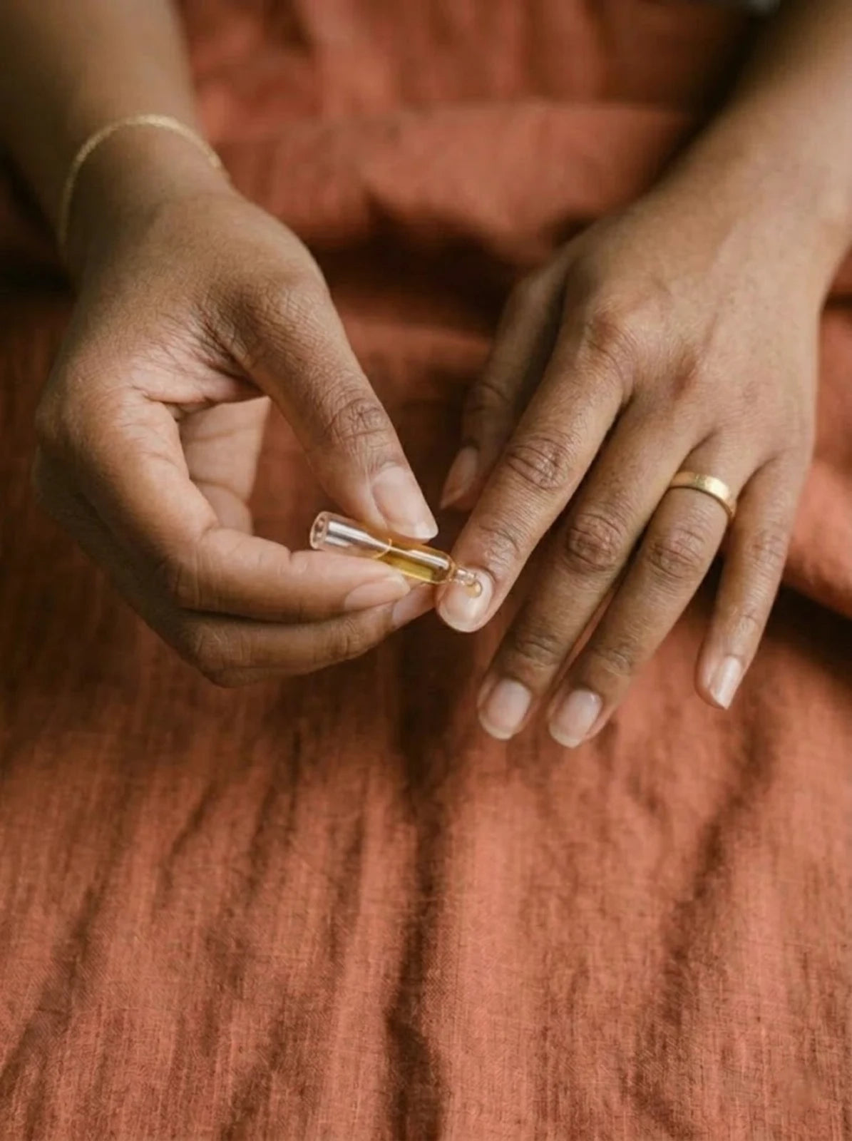 Massage cuticle oil into nails after removal